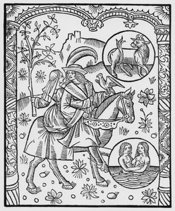 مايو ، من Almanach des Bergers ، 1491 (xylograph)